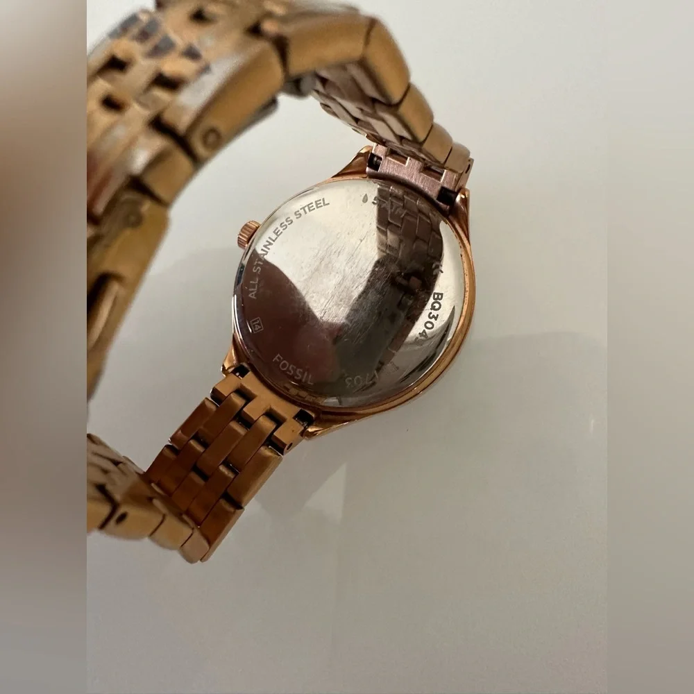 NEW FOSSIL ROSE GOLD TONE - Picture 3 of 4